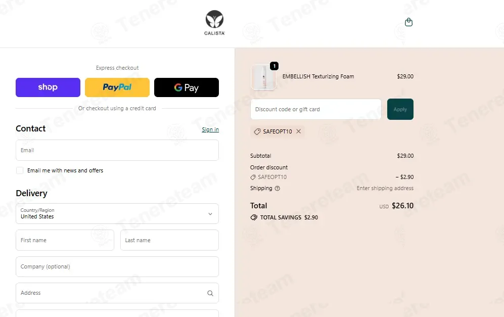 Calista Tools coupon code: 10% off with SAFEOPT10. Tested and valid as 3 months ago.