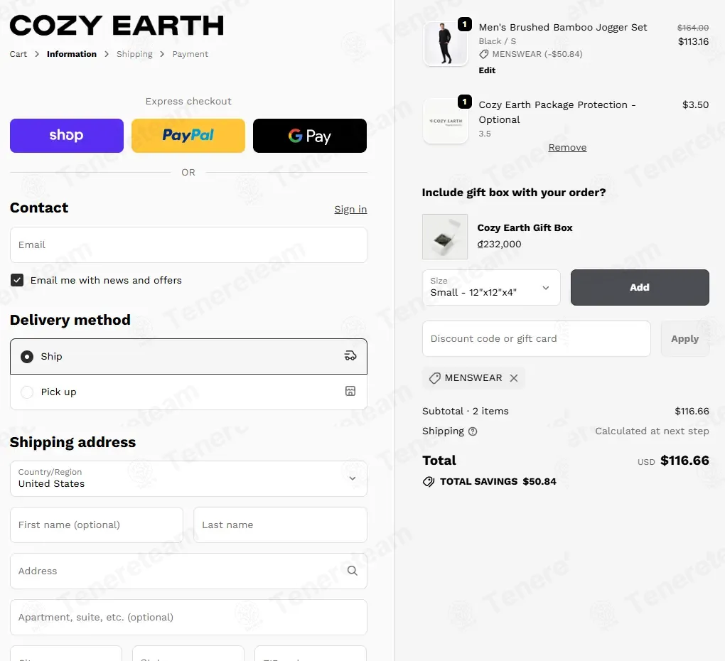 Cozy Earth coupon code: 30% off with MENSWEAR. Tested and valid as 6 days ago.
