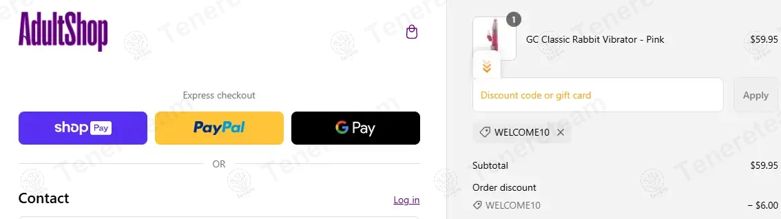 Adult Shop coupon code: 10% off with WELCOME10. Tested and valid as 1 year ago.