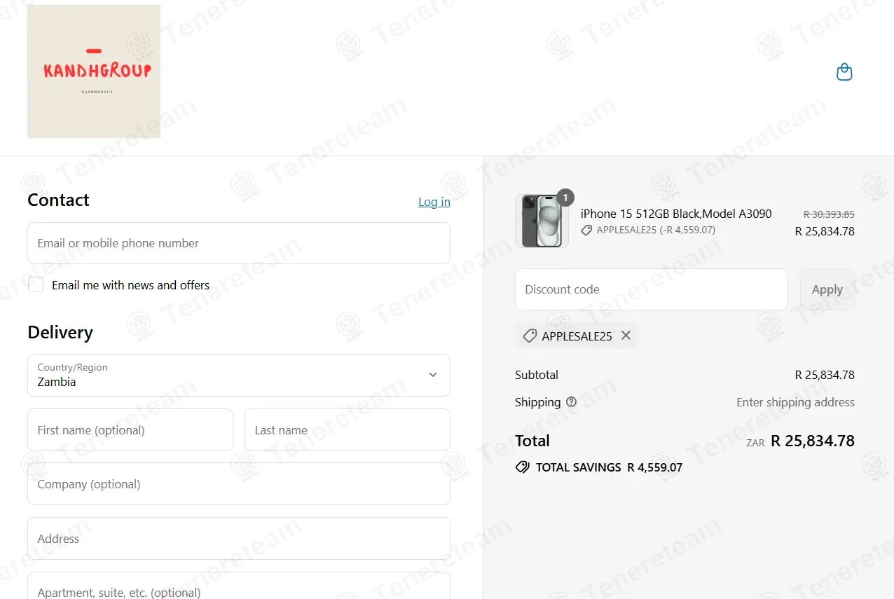 K and H Group ZA coupon code: 15% off with APPLESALE25. Tested and valid as 11 months ago.