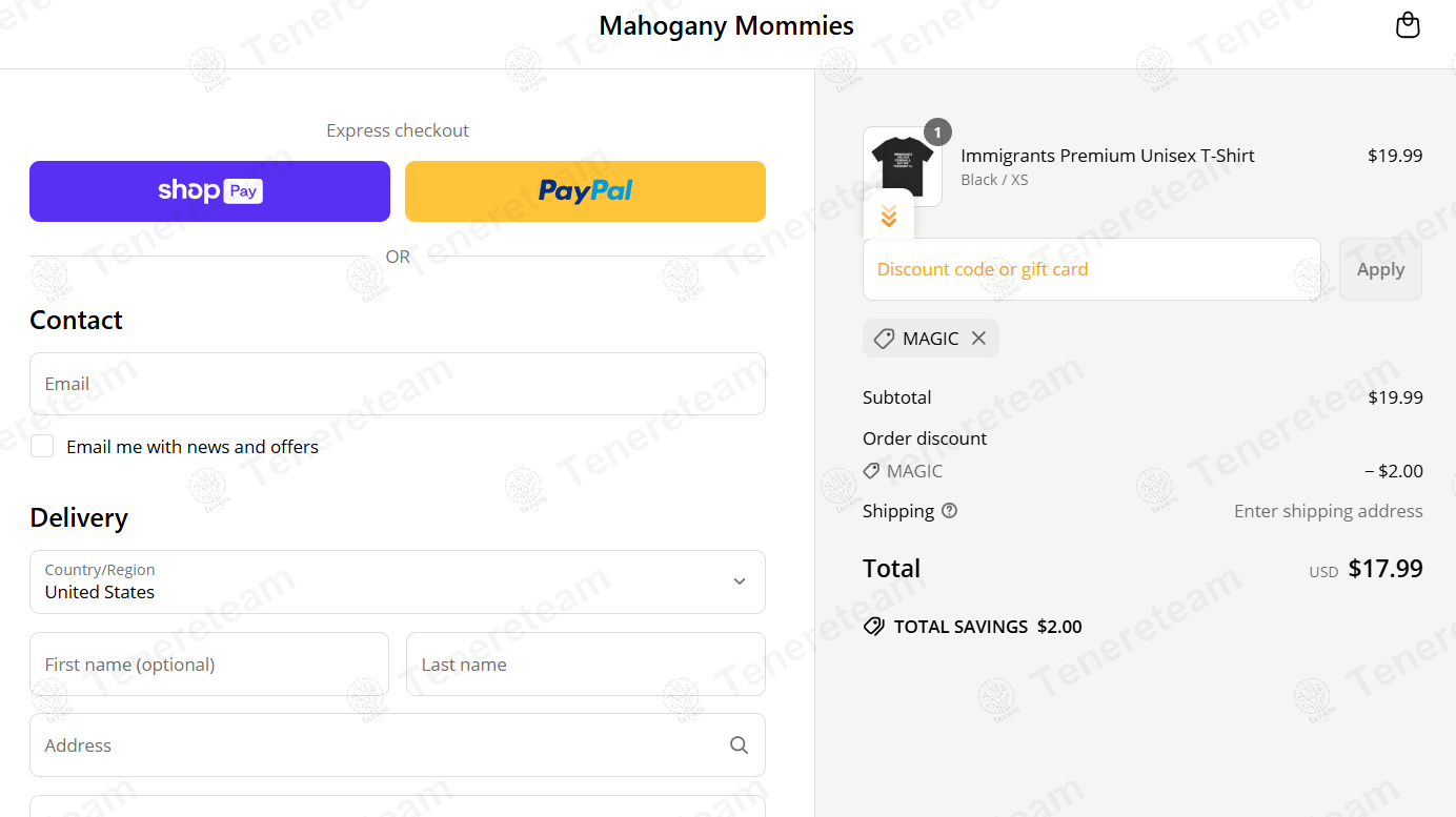 Mahogany Mommies coupon code: 10% off with MAGIC. Tested and valid as 1 year ago.