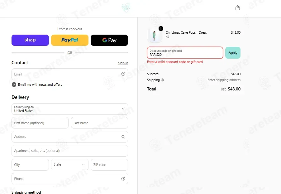 Lovey And Grink coupon code: 20% off with PARIS20. Tested and valid as 15 hours ago.