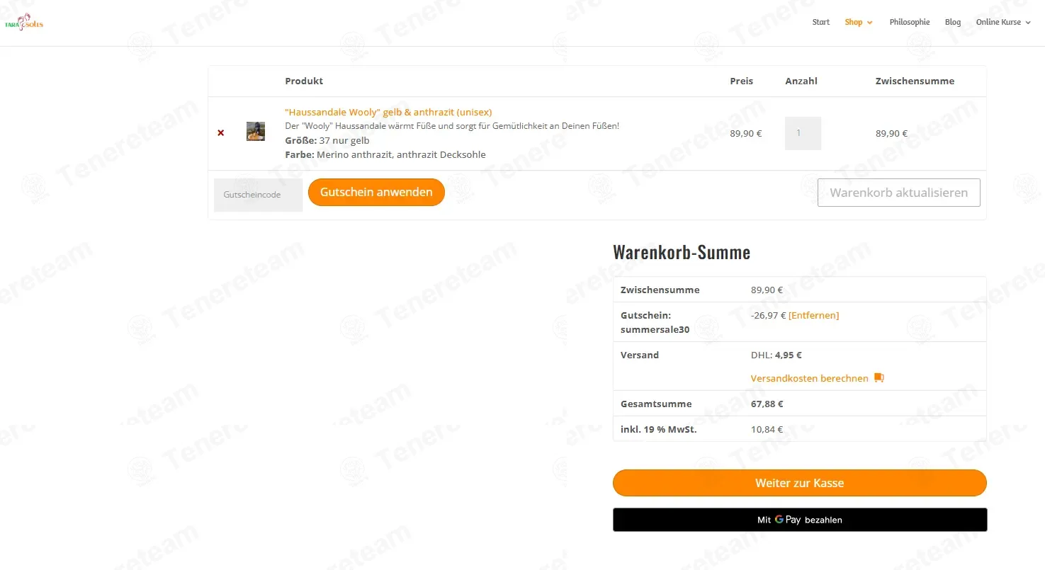 Tarasoles apply coupon code