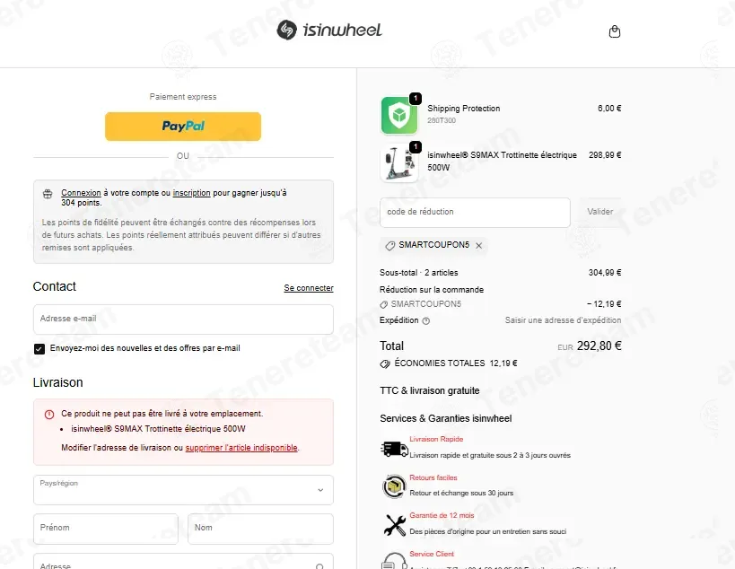 isinwheel FR coupon code: 5% off with SmartCoupon5. Tested and valid as 2 weeks ago.
