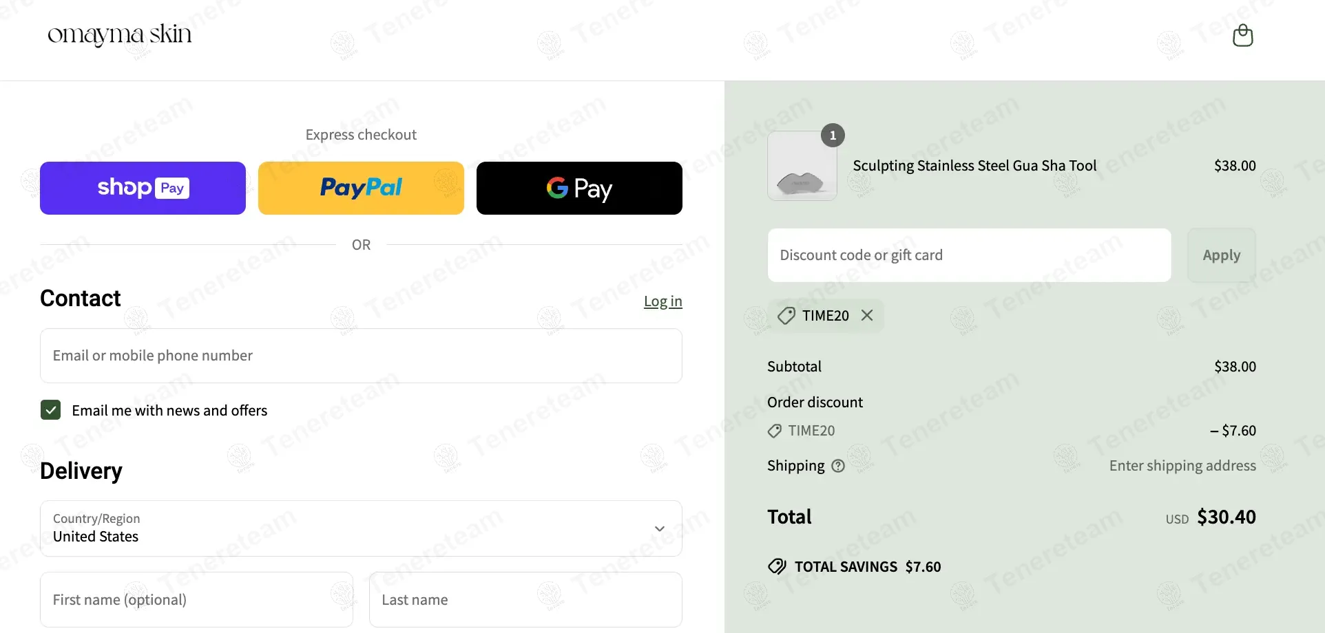 Omaymaskin coupon code: 20% off with TIME20. Tested and valid as 1 year ago.