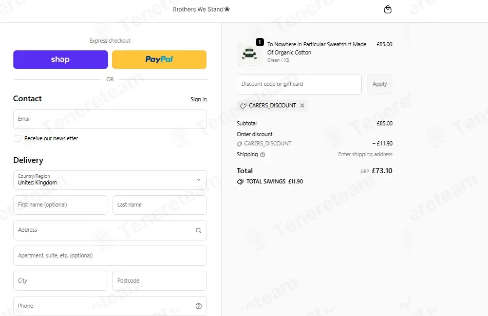 Brothers We Stand coupon code: 15% off with CARERS_DISCOUNT. Tested and valid as 1 month ago.