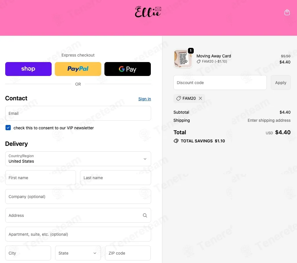 As Told by Ellie coupon code: 20% off with FAM20. Tested and valid as 1 week ago.