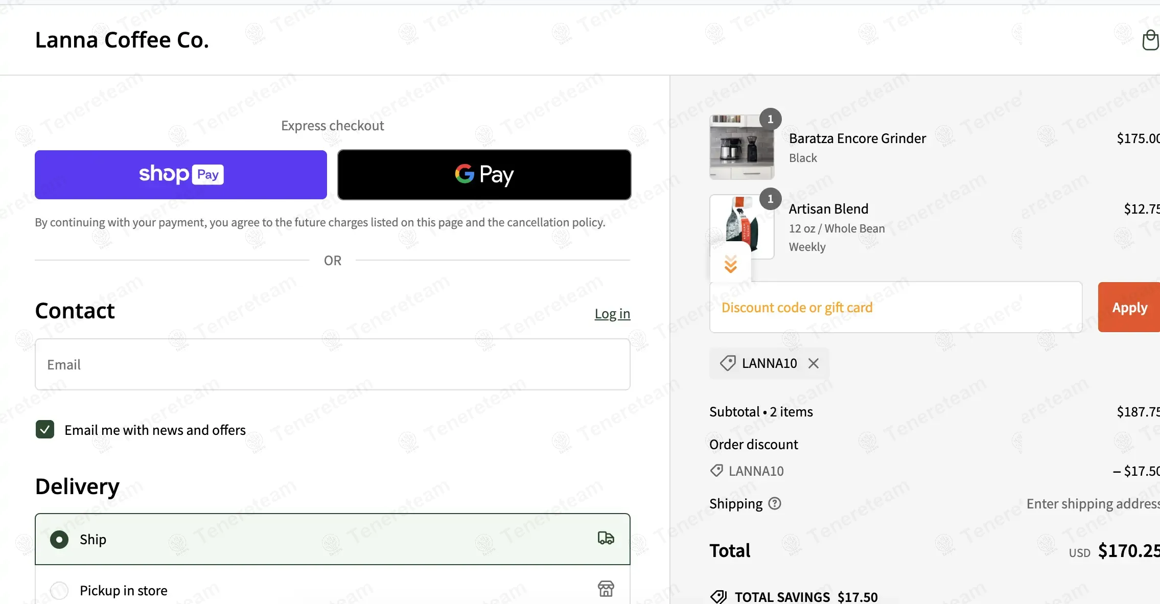 Lanna Coffee Co coupon code: 10% off with LANNA10. Tested and valid as 1 year ago.