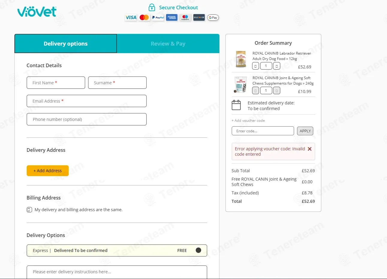 Viovet coupon code: 5% off with VAAUG25. Tested and valid as 2 months ago.