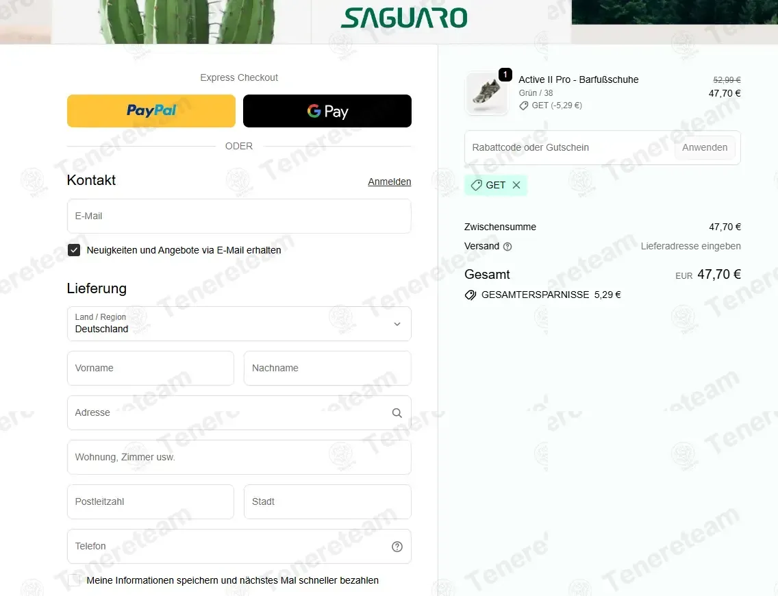 Saguaro coupon code: 15% off with GET. Tested and valid as 1 month ago.