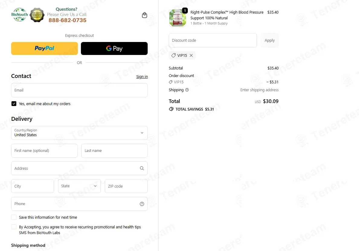 Bio Youth Labs coupon code: 15% off with VIP15. Tested and valid as 1 month ago.