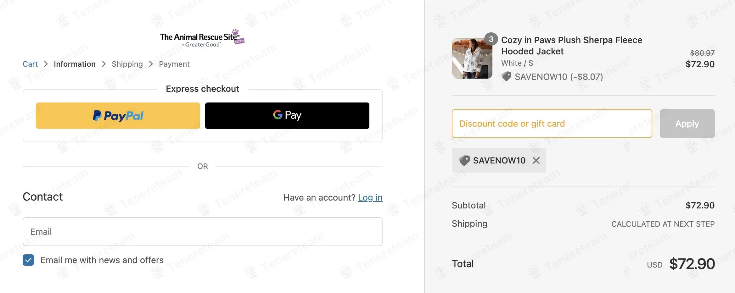Animal Rescue Site coupon code: 10% off with SAVENOW10. Tested and valid as 1 year ago.
