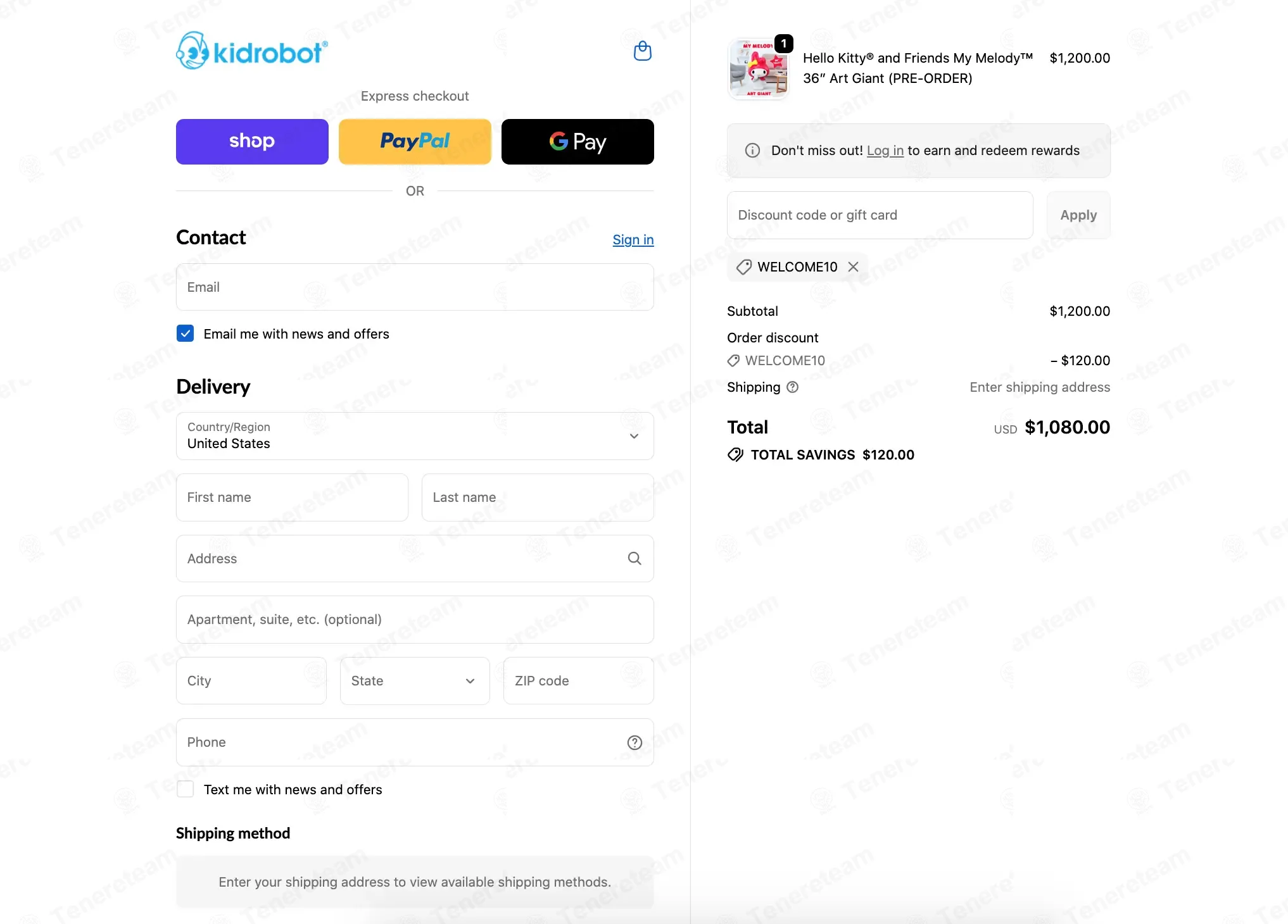 Kidrobot coupon code verified as working at checkout