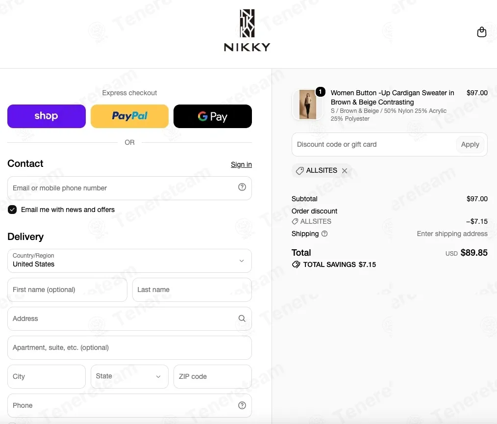 Nikky Apparels coupon code re-checked and confirmed working at checkout
