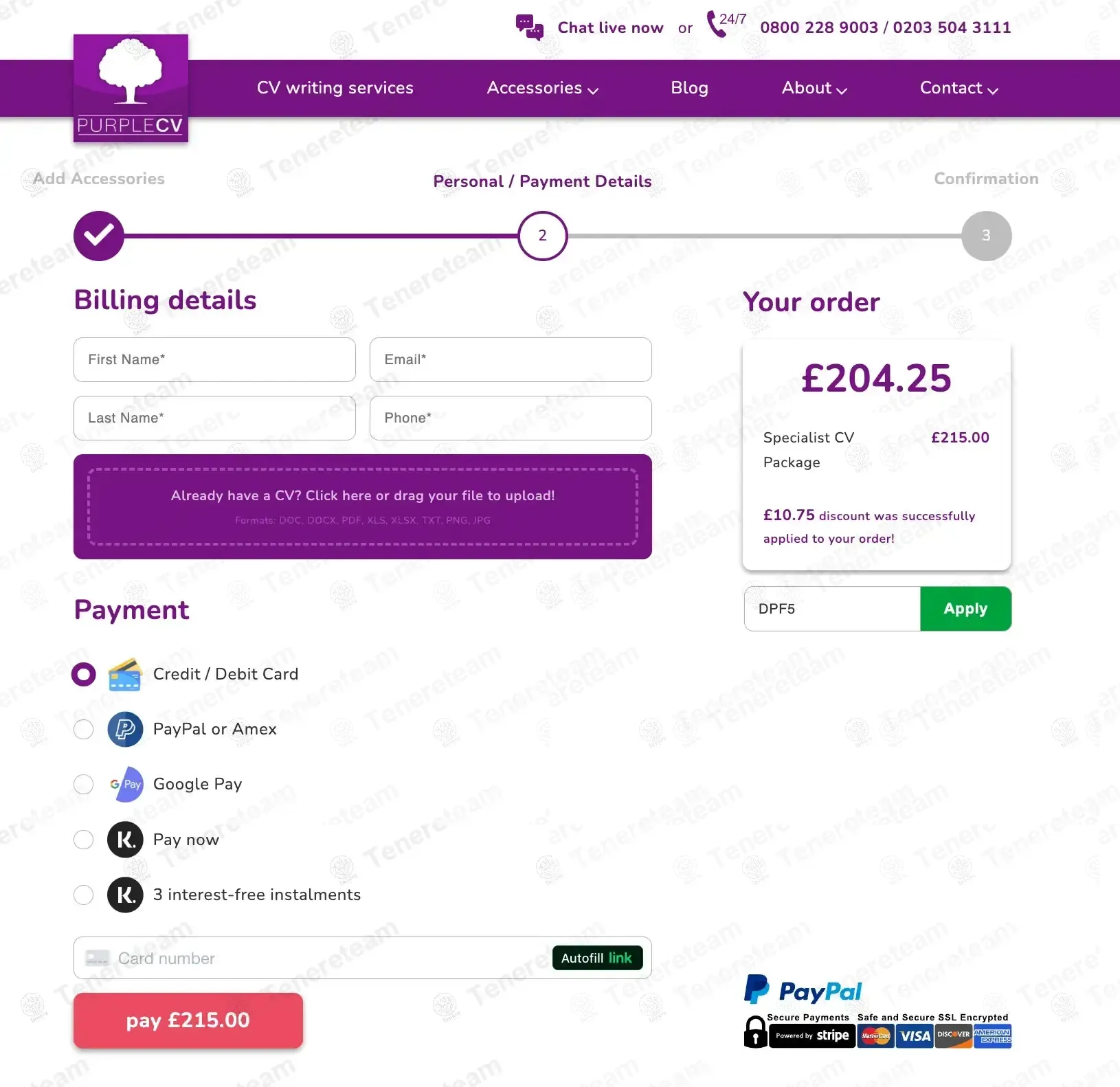 Purple CV coupon code: 5% off with DPF5. Tested and valid as 2 months ago.