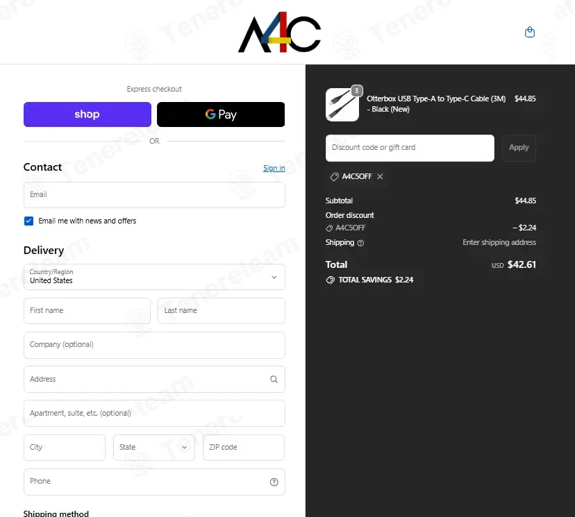 A4C coupon code: 5% off with A4C5OFF. Tested and valid as 5 days ago.