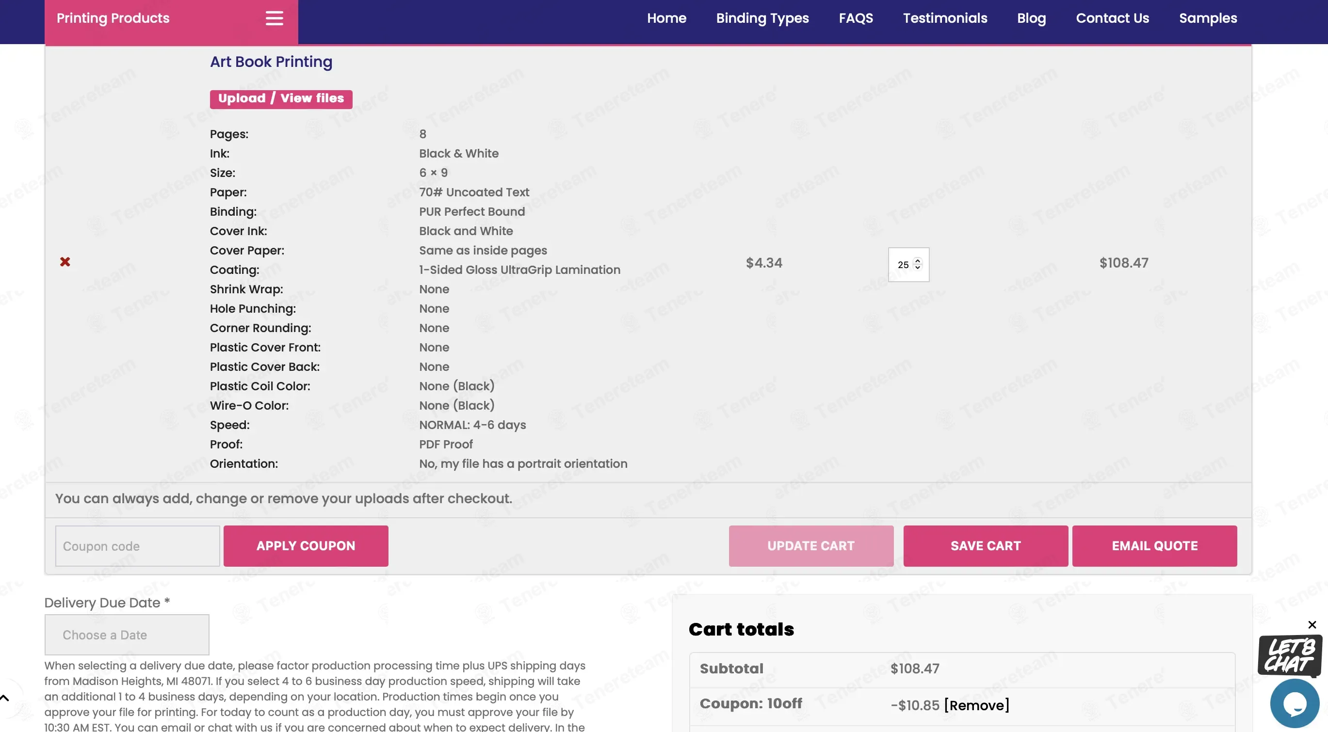 Dazzle Printing coupon code: 10% off with 10OFF. Tested and valid as 2 weeks ago.