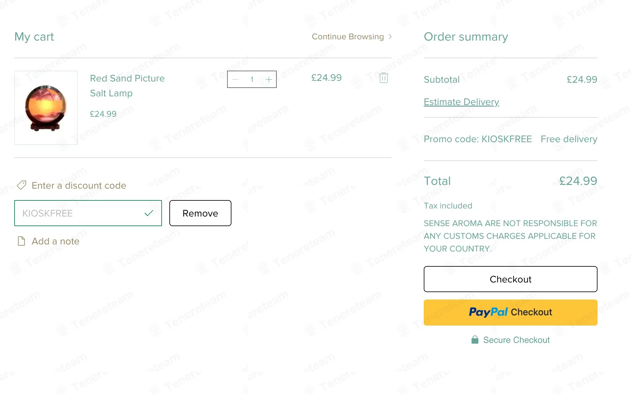 Sense Aroma coupon code: Sale off with KIOSKFREE. Tested and valid as 9 months ago.