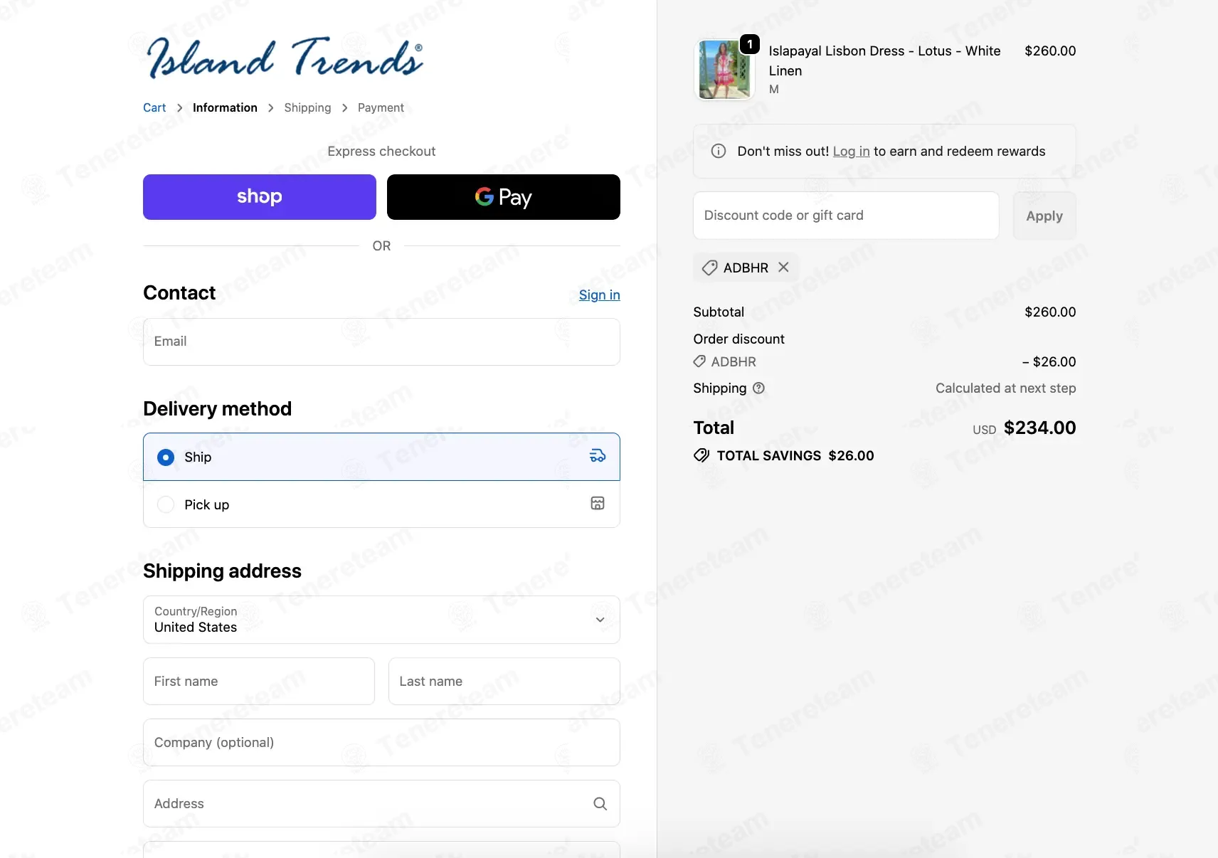 Island Trends coupon code: 10% off with ADBHR. Tested and valid as 7 months ago.
