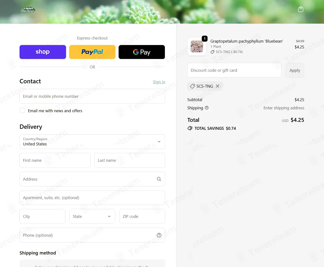 The Next Gardener coupon code: 15% off with SCS-TNG. Tested and valid as 1 week ago.