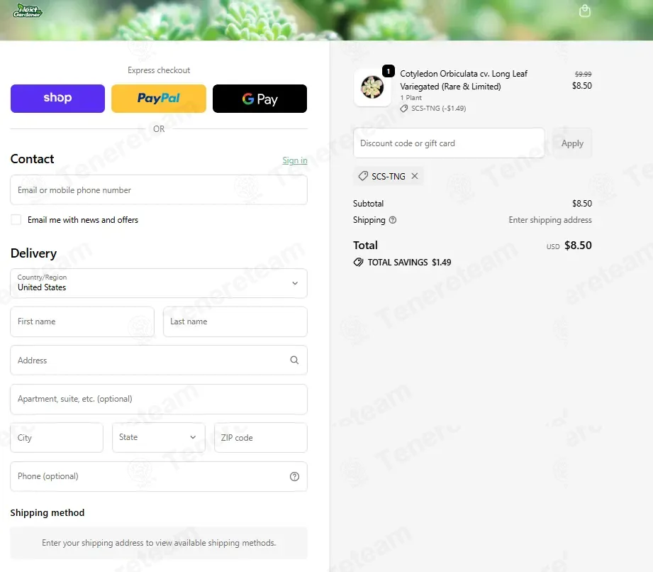 The Next Gardener coupon code: 15% off with SCS-TNG. Tested and valid as 1 week ago.
