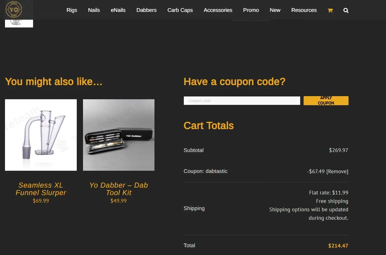 Yo Dabba Dabba coupon code: 25% off with DABTASTIC. Tested and valid as 9 months ago.