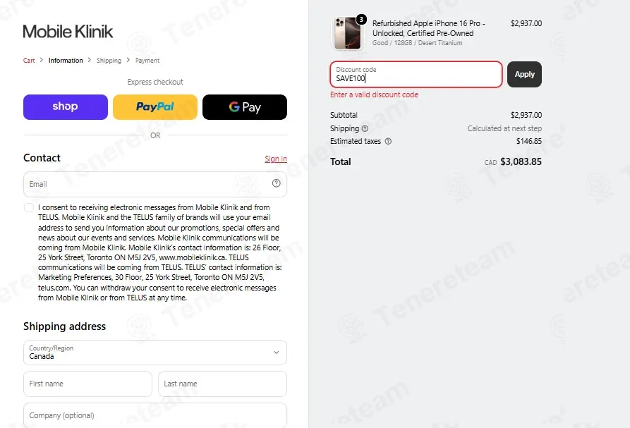 Mobile Klinik coupon code: $100 off with SAVE100. Tested and valid as 1 hour ago.