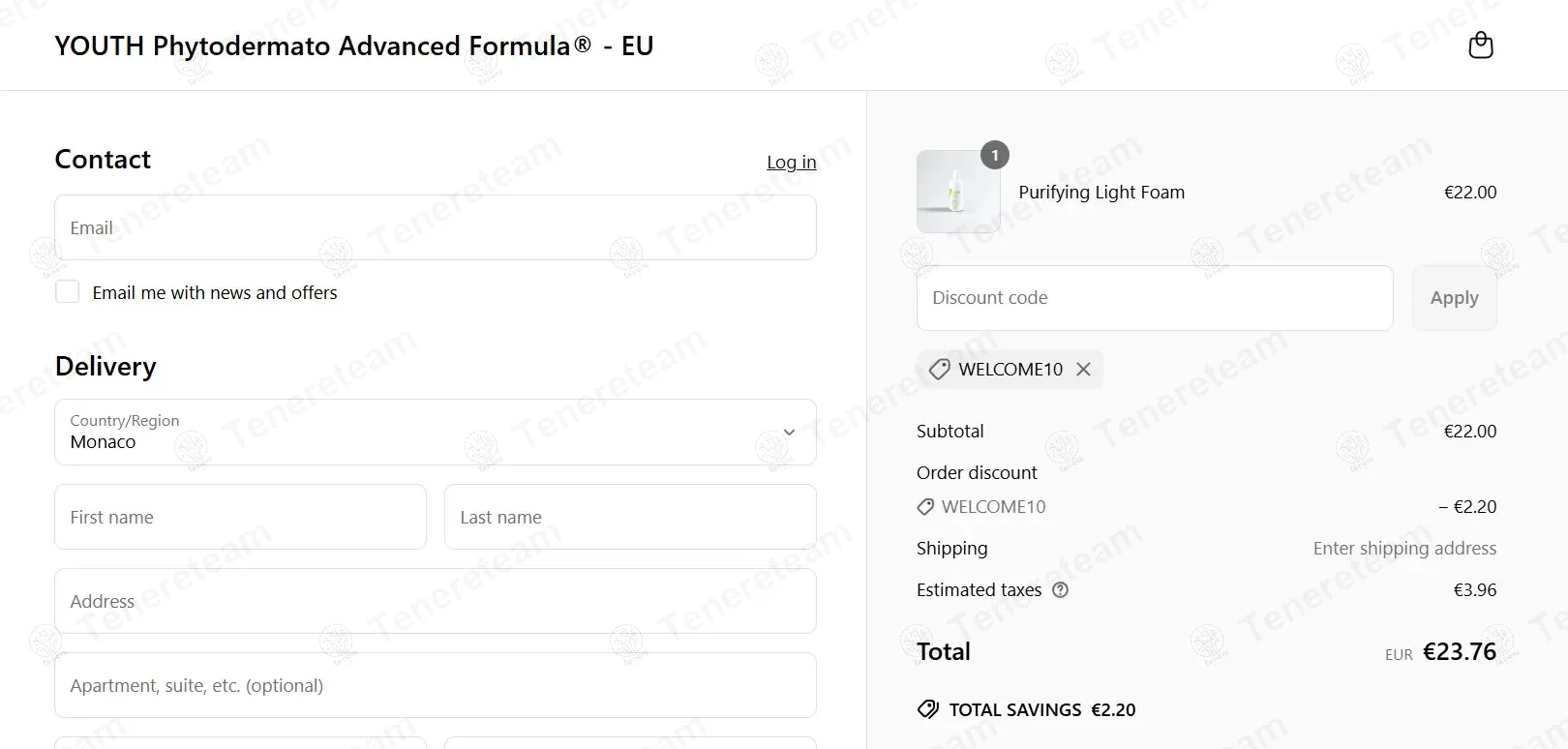 YOUTH Skincare coupon code: 10% off with WELCOME10. Tested and valid as 1 year ago.