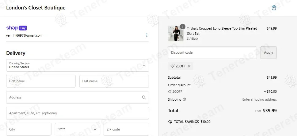 Londons Closet Boutique coupon code: 20% off with 20OFF. Tested and valid as 1 year ago.