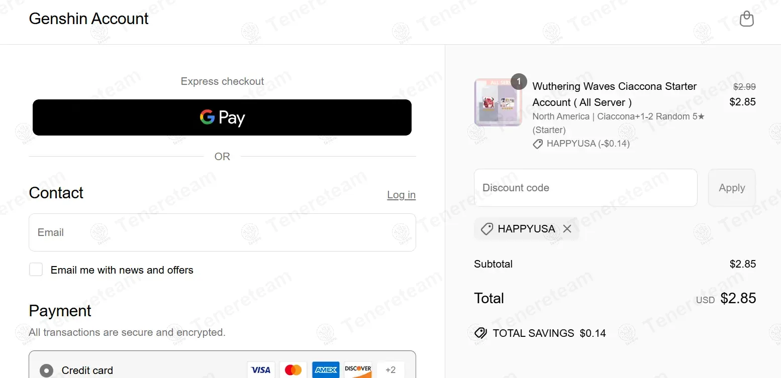Genshin Account coupon code: 5% off with HAPPYUSA. Tested and valid as 1 year ago.
