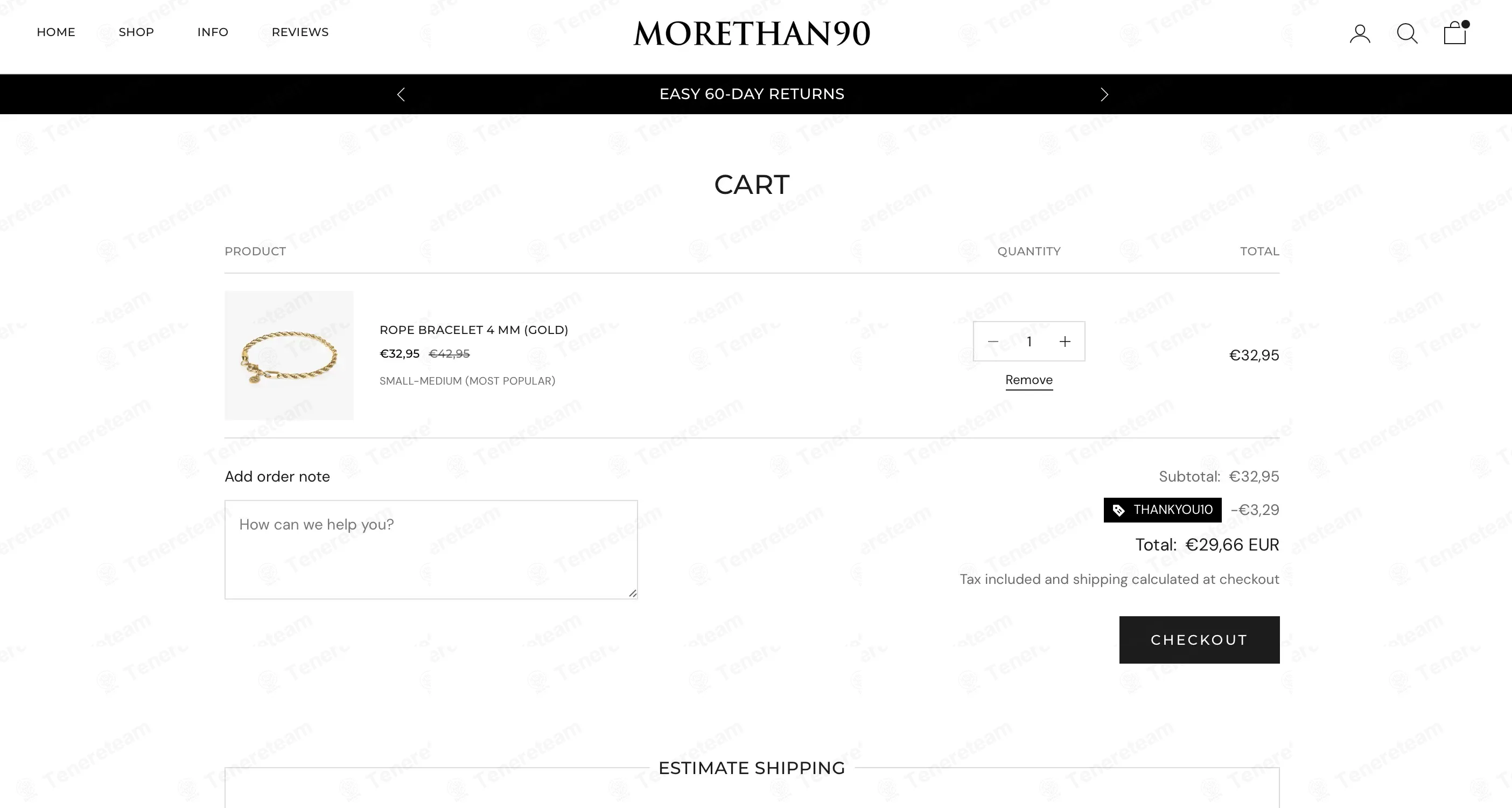 More Than 90 coupon code: 10% off with THANKYOU10. Tested and valid as 1 week ago.