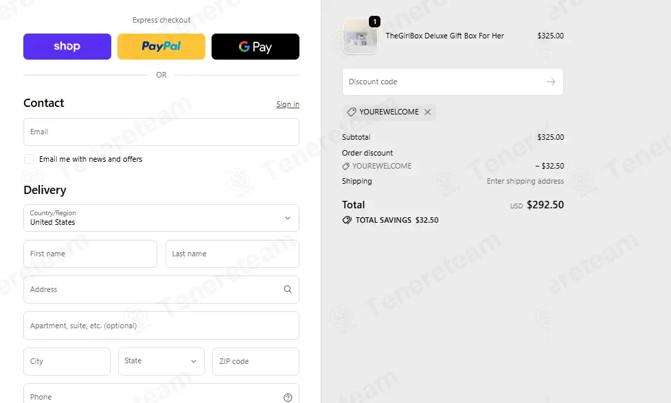 The Box NY coupon code: 10% off with YOUREWELCOME. Tested and valid as 4 weeks ago.