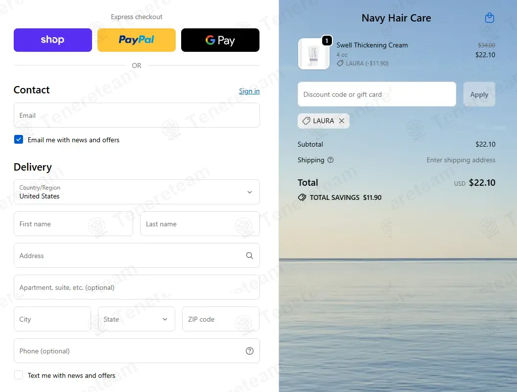 NAVY Hair Care coupon code: 35% off with LAURA. Tested and valid as 8 months ago.