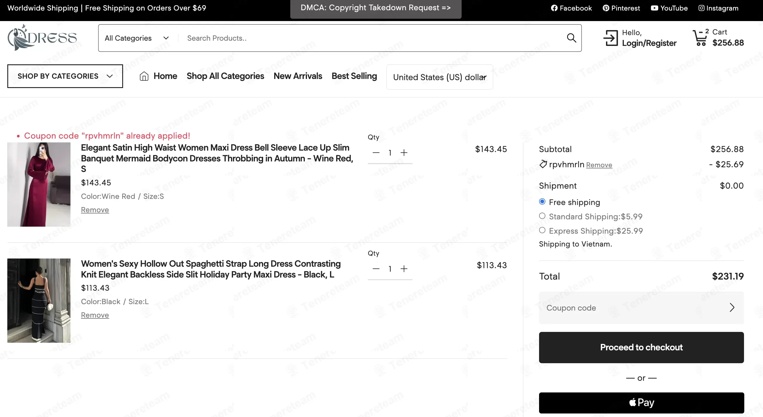 Ootd Dress coupon code successfully applied at checkout