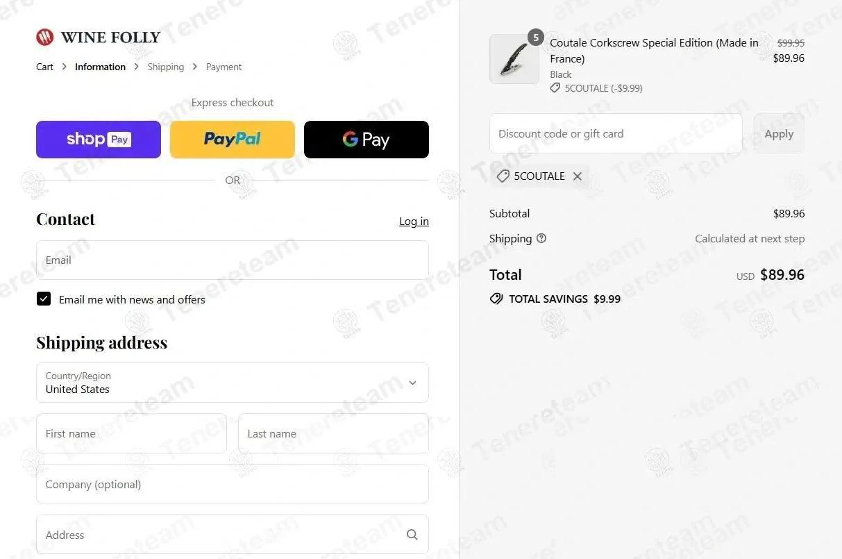 Wine Folly coupon code: 10% off with 5COUTALE. Tested and valid as 1 month ago.