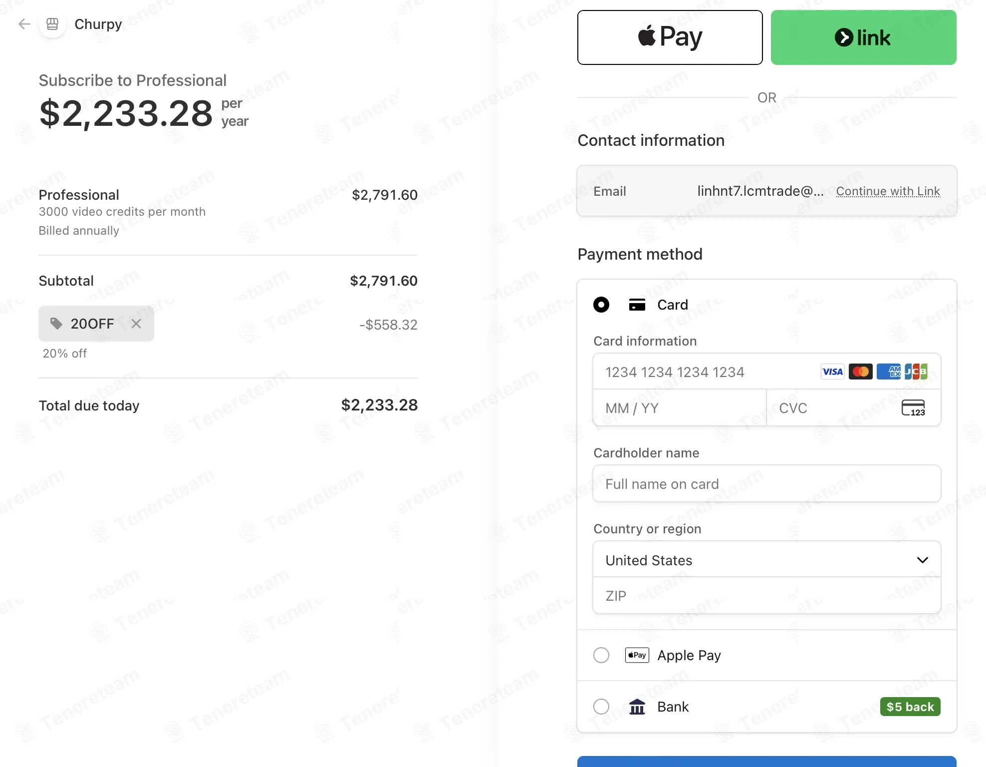 Churpy IO coupon code - tested and valid (2 months ago)