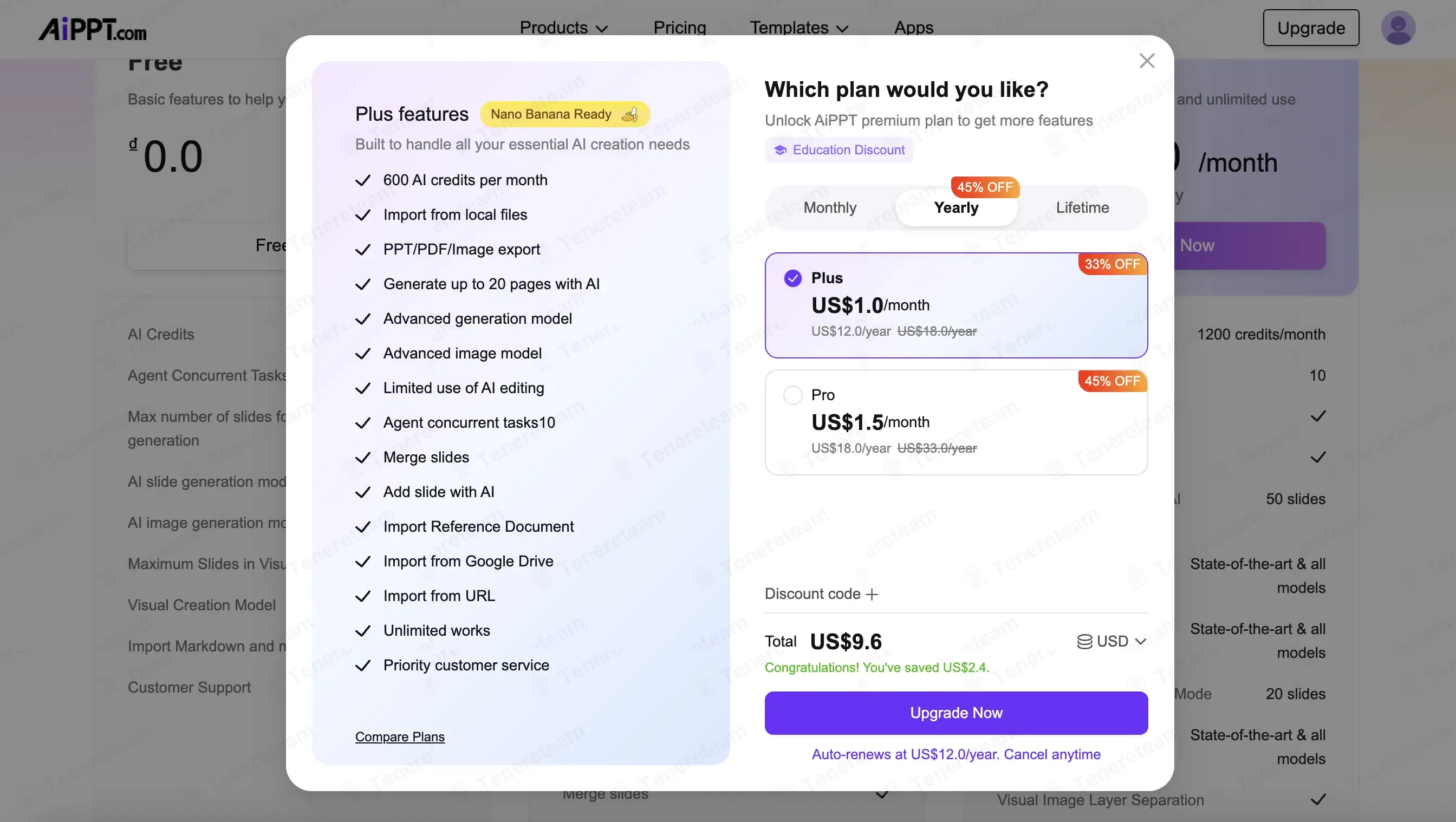 AIPPT coupon code: 20% off with TSS20. Tested and valid as 2 weeks ago.