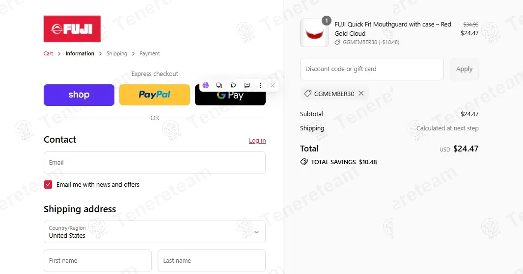 Fuji Sports coupon code: 30% off with GGMEMBER30. Tested and valid as 8 months ago.