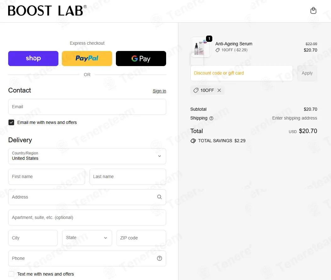 Boost Lab coupon code: 10% off with 10OFF. Tested and valid as 1 week ago.