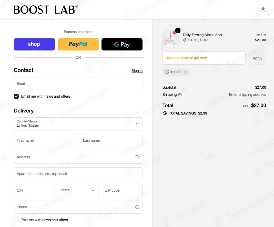 Boost Lab coupon code: 10% off with 10OFF. Tested and valid as 1 week ago.