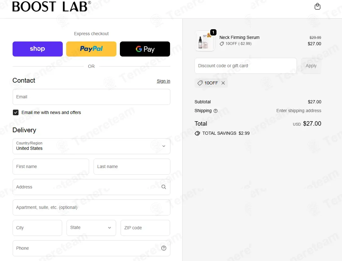 Boost Lab coupon code: 10% off with 10OFF. Tested and valid as 1 week ago.