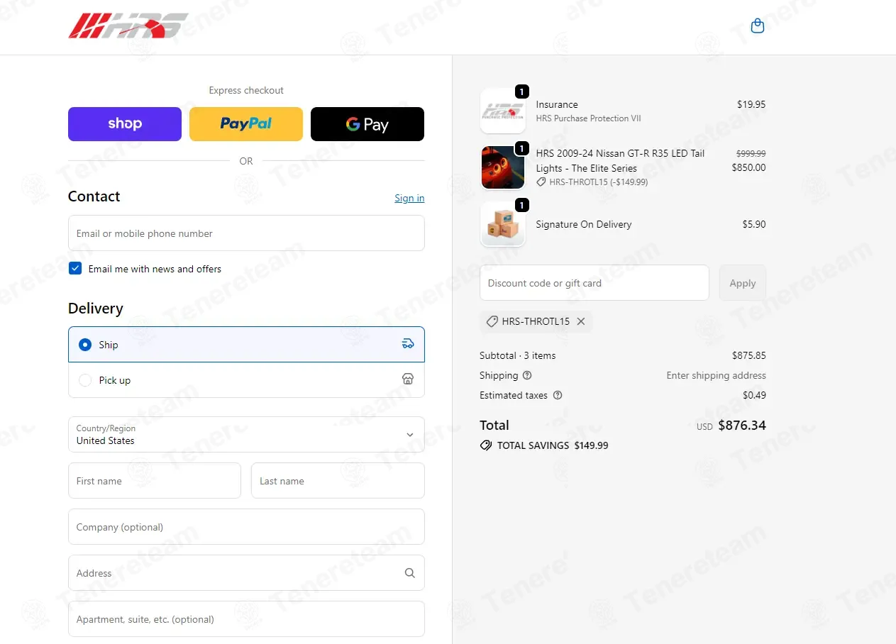 HIREV SPORTS coupon code: 15% off with HRS-Throtl15. Tested and valid as 8 months ago.