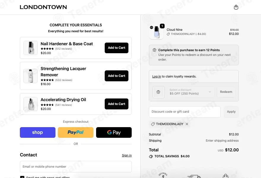 Londontown USA coupon code: 25% off with THEMODERNLADY. Tested and valid as 3 weeks ago.