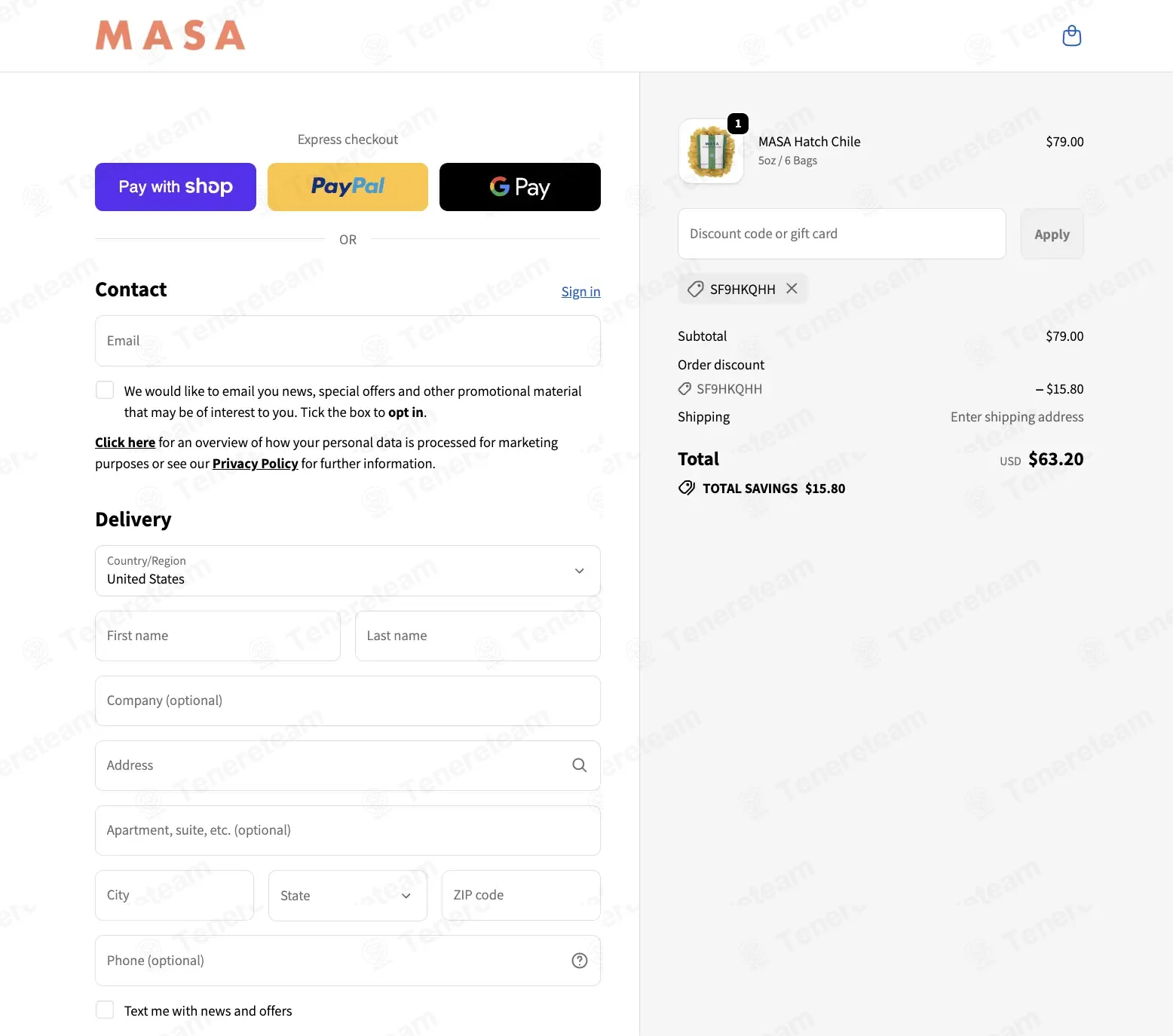 MASA Chips coupon code: 20% off with SF9HKQHH. Tested and valid as 1 month ago.