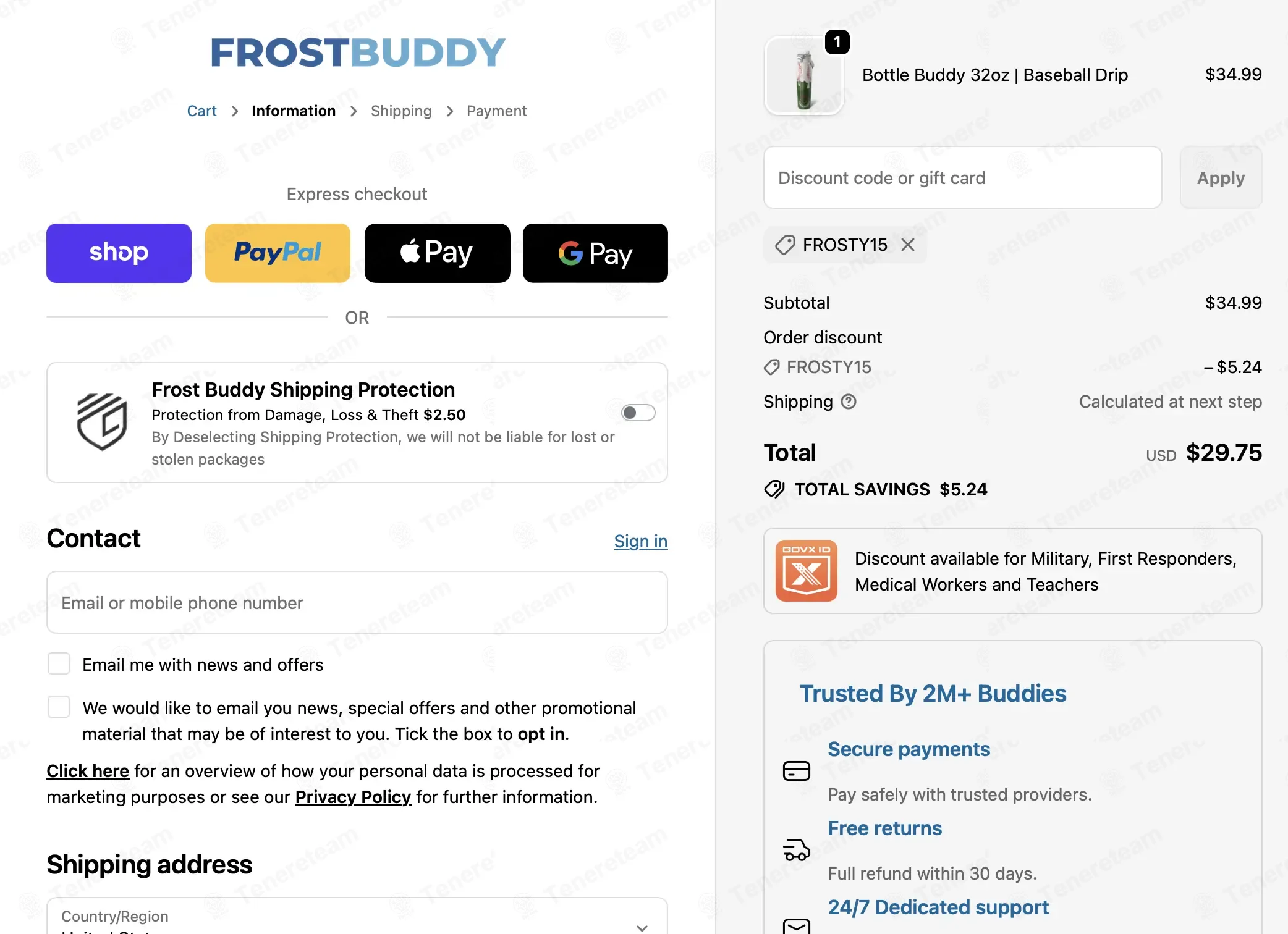 Frost Buddy coupon code: 15% off with FROSTY15. Tested and valid as 1 month ago.