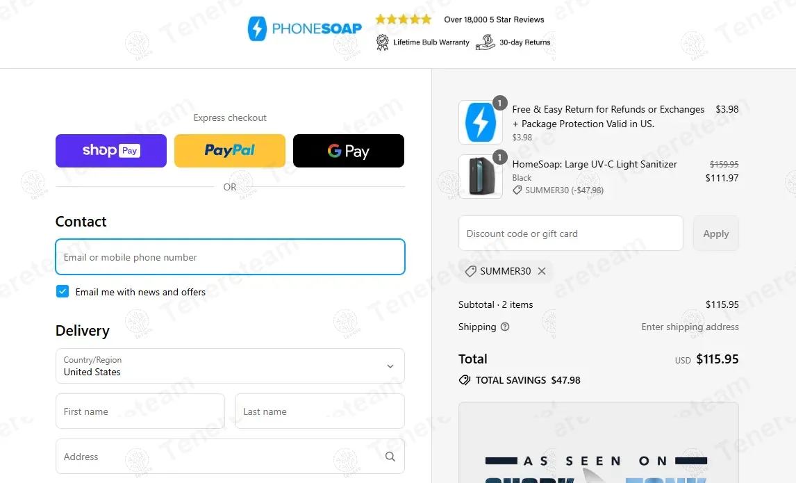 Phonesoap coupon code: 30% off with SUMMER30. Tested and valid as 8 months ago.