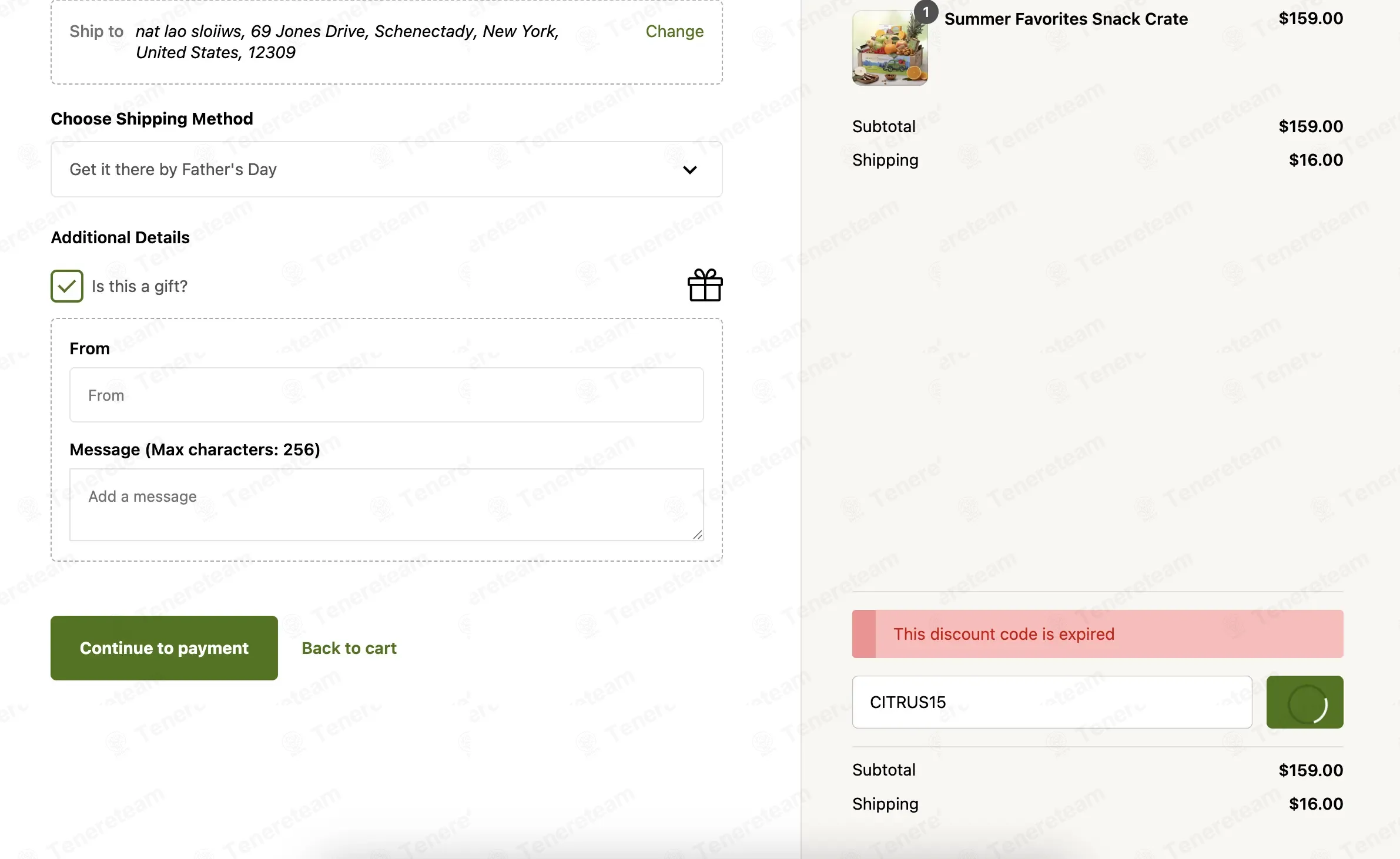 The Fruit Company coupon code: 15% off with CITRUS15. Tested and valid as 1 month ago.