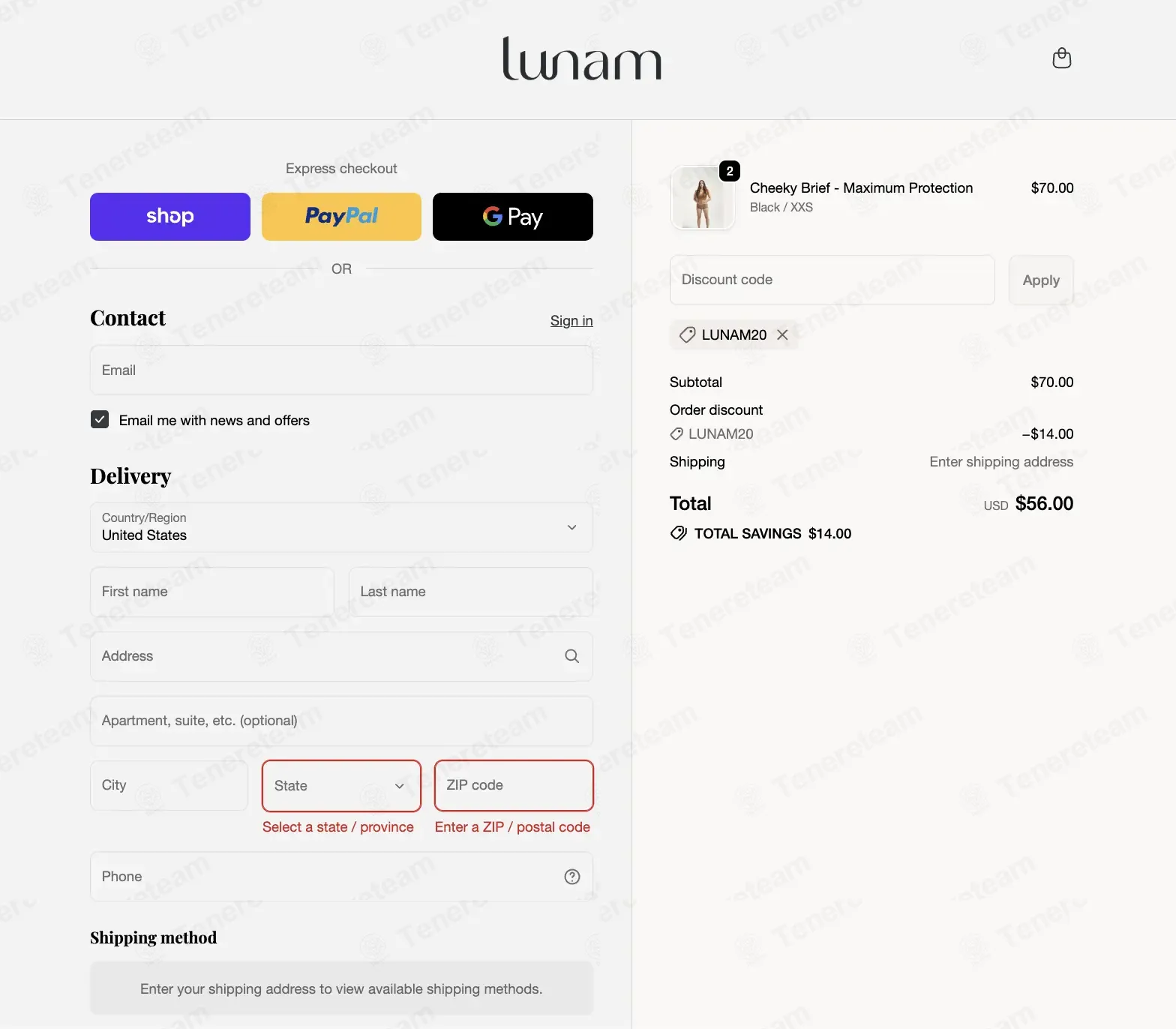Lunam coupon code: 20% off with LUNAM20. Tested and valid as 4 months ago.