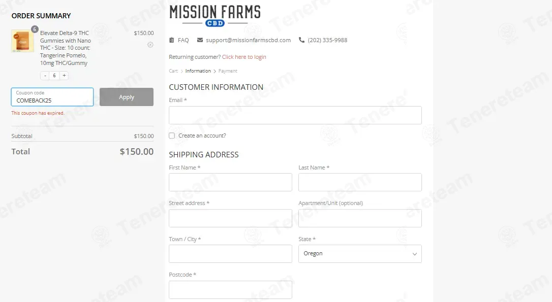 Mission Farms Cbd coupon code: 25% off with COMEBACK25. Tested and valid as 3 months ago.