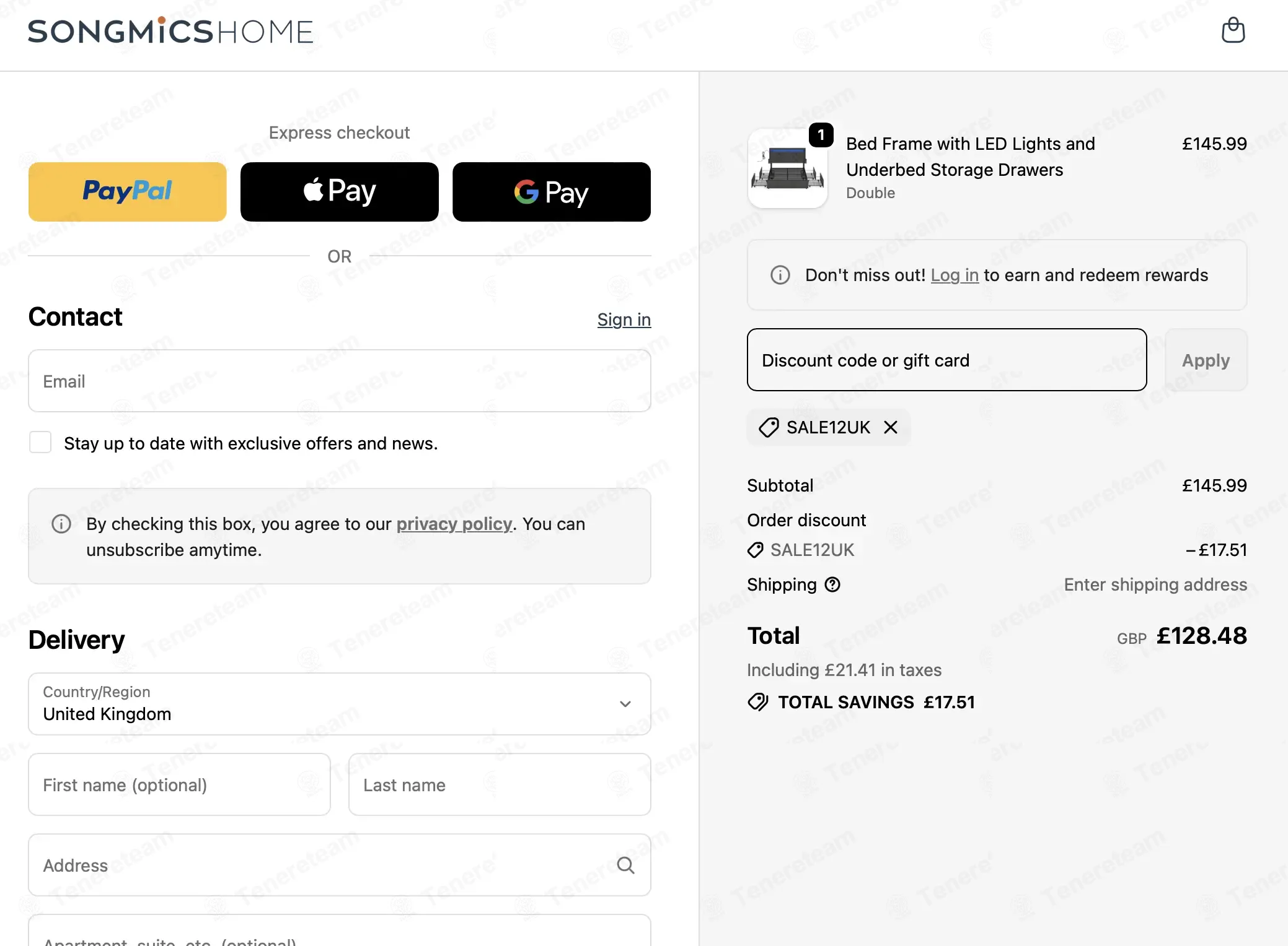 Songmics Home UK coupon code: 12% off with SALE12UK. Tested and valid as 1 month ago.
